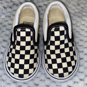 TODDLER CHECKERBOARD SLIP-ON V